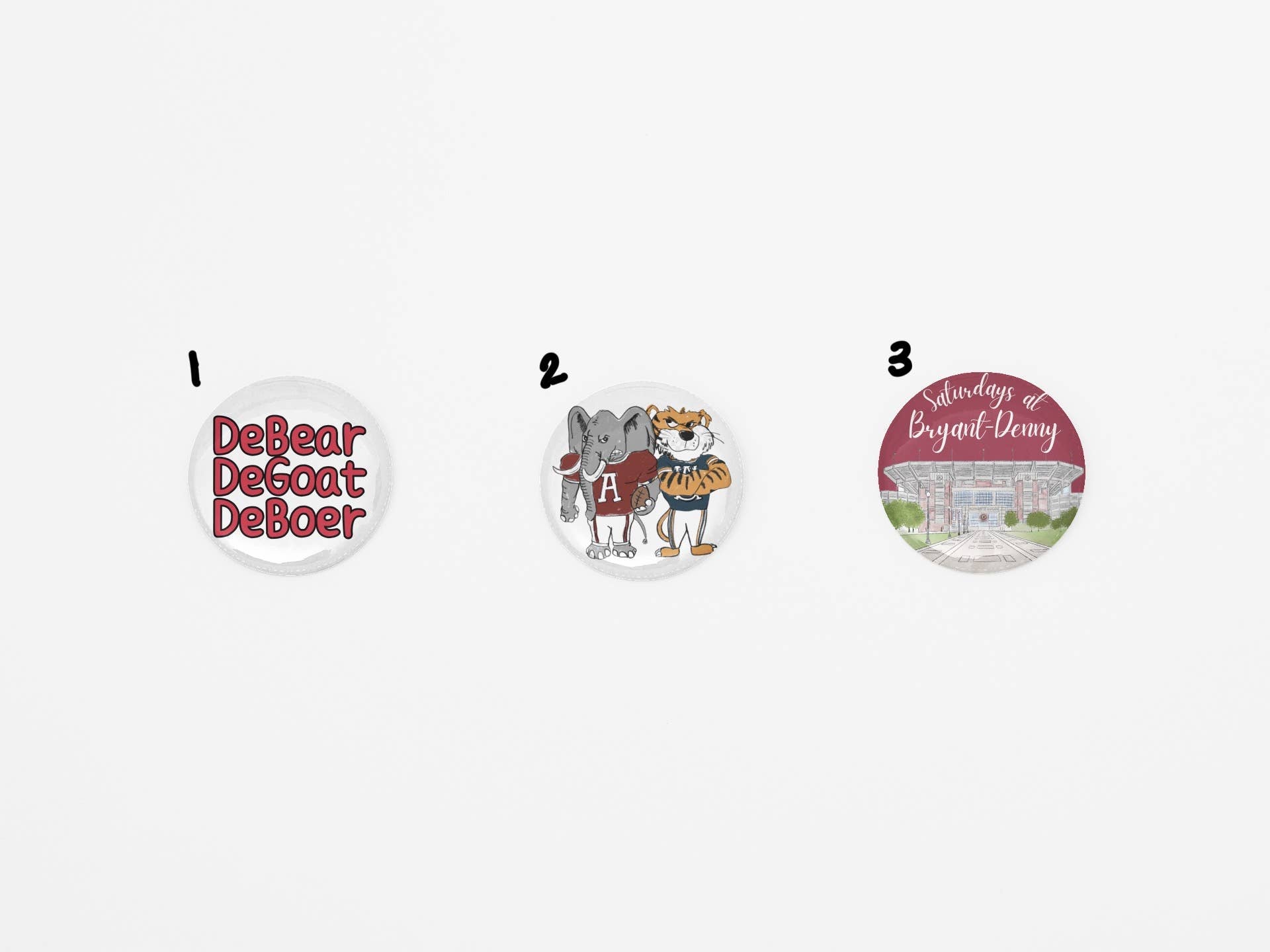 Game Day Buttons | 3 Options
