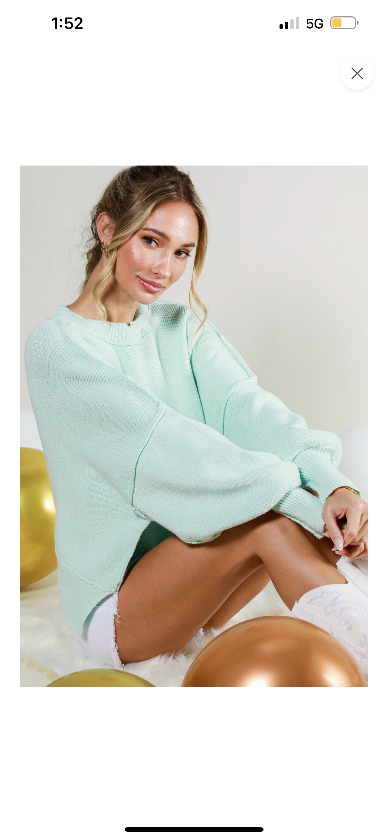 long balloon sleeve reverse seam