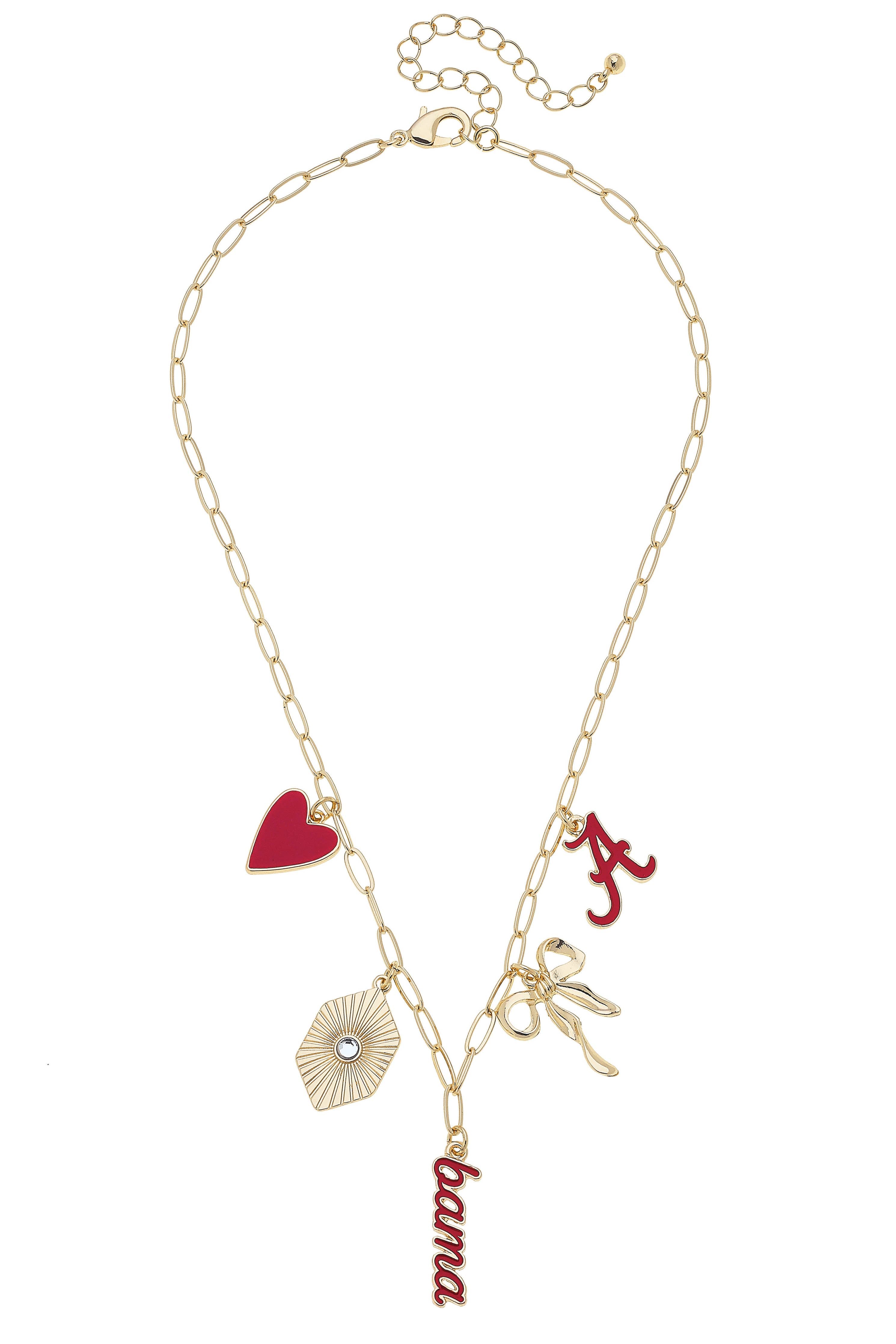 Alabama Crimson Tide Paper Clip Charm Collector Necklace