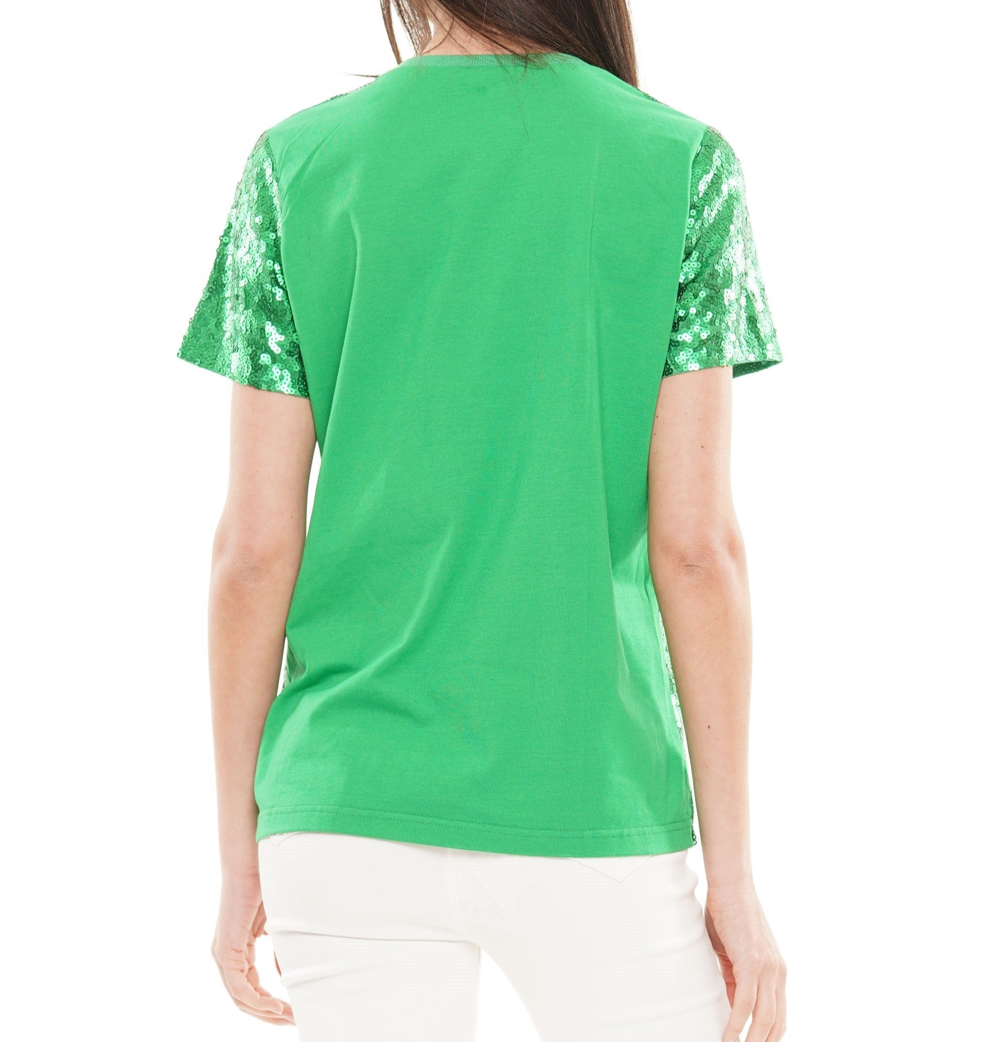 Grinch green sequin top