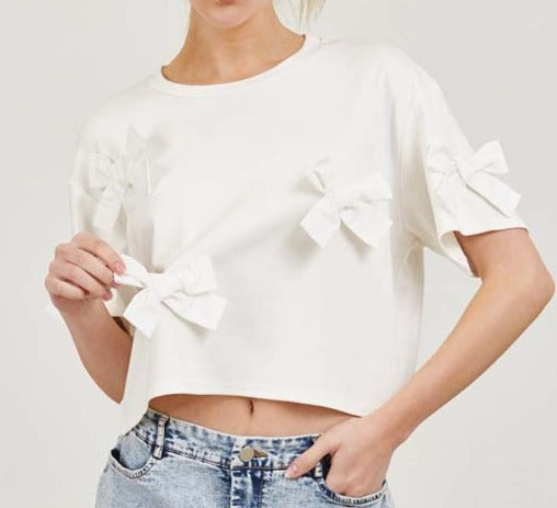 Crop Top Individual Bow Top
