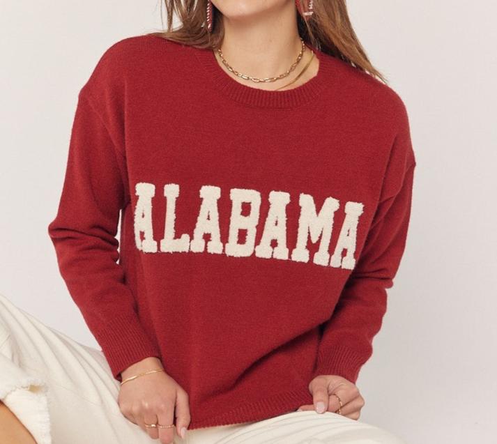 Alabama embroidery sweater
