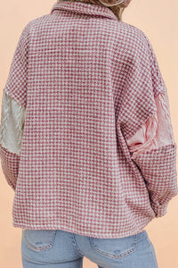 Houndstooth Patchwork Shacket