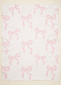 Reversible Multi Bow ribbon blanket