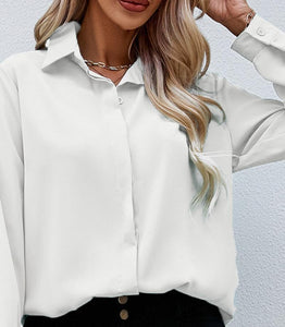 Thin covered button up blouse