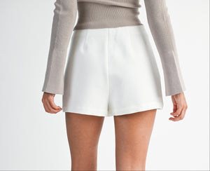 High waisted mini skort