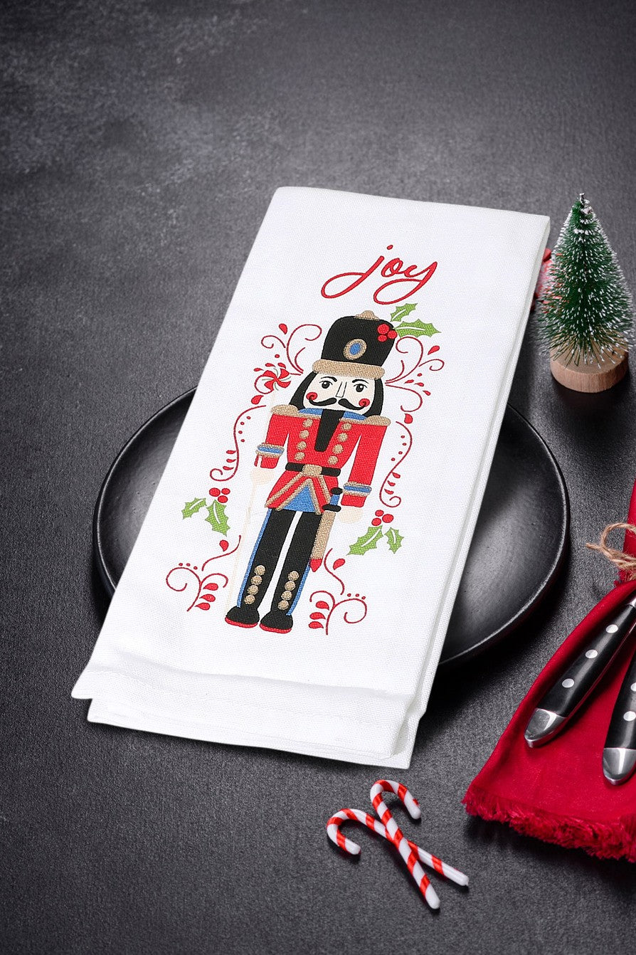 Nutcracker 'Joy' kitchen towel