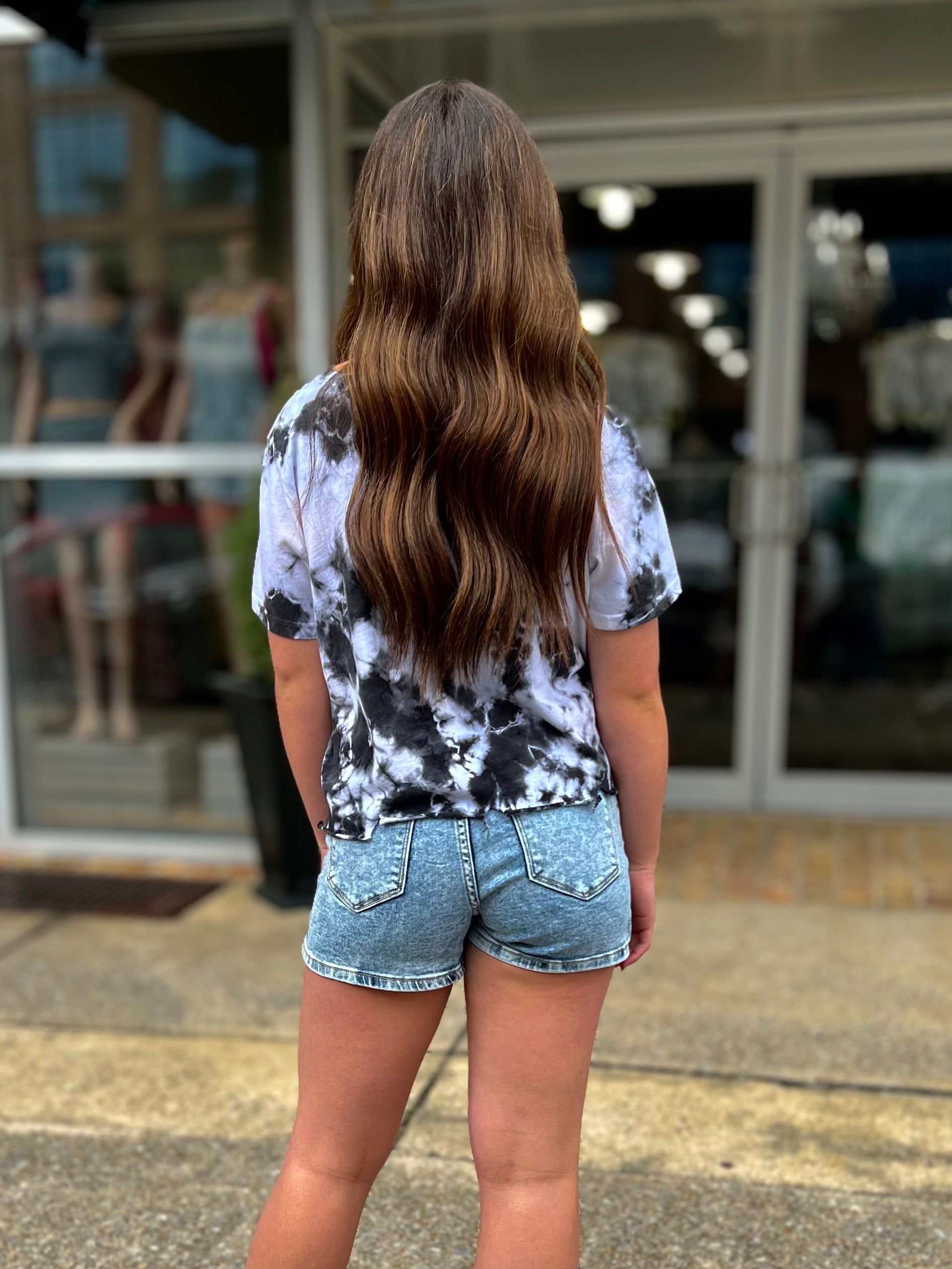 Risen Denim Skort Acid wash - RDS6076