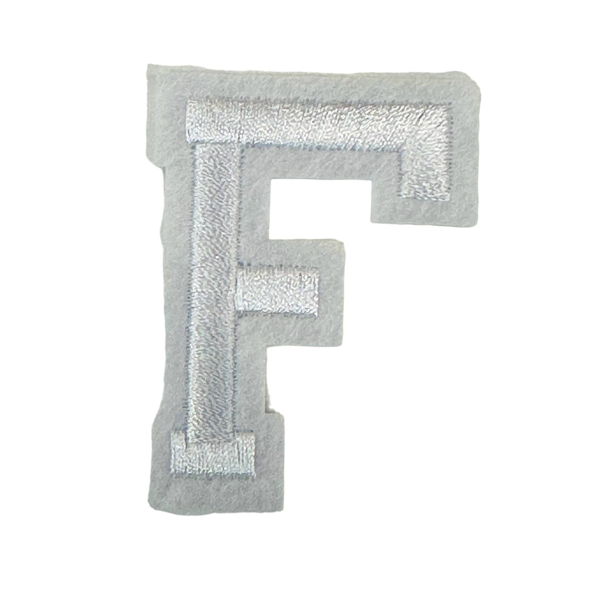 Iron On White Letter Patches