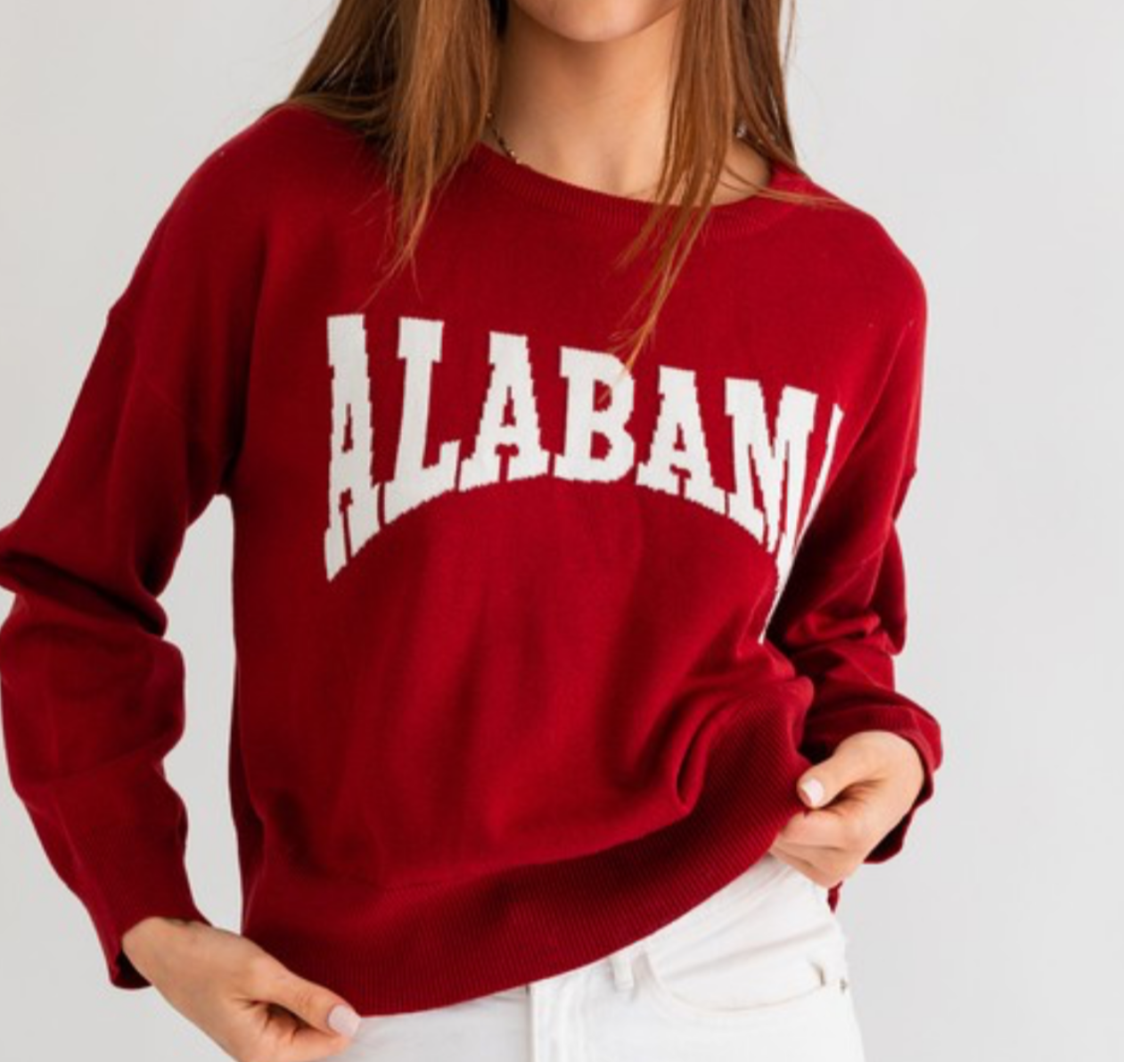 Thin knit “Alabama" sweater