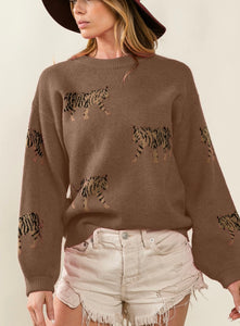 Actual Tiger printed sweater