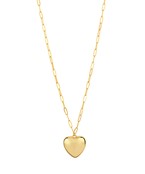 clip chain with large heart charm