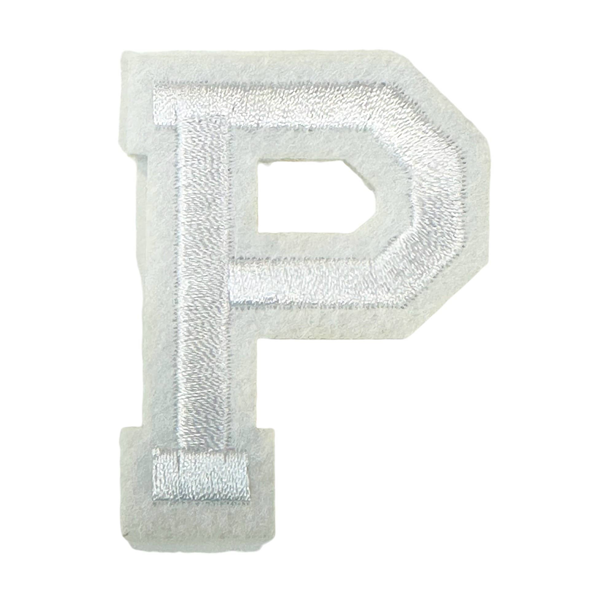 Iron On White Letter Patches