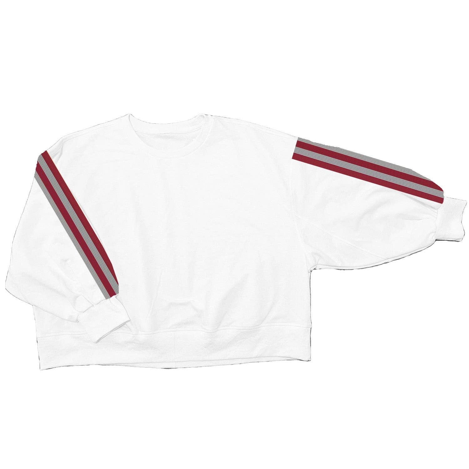 Swtshrt Millie White AL Stripes XL