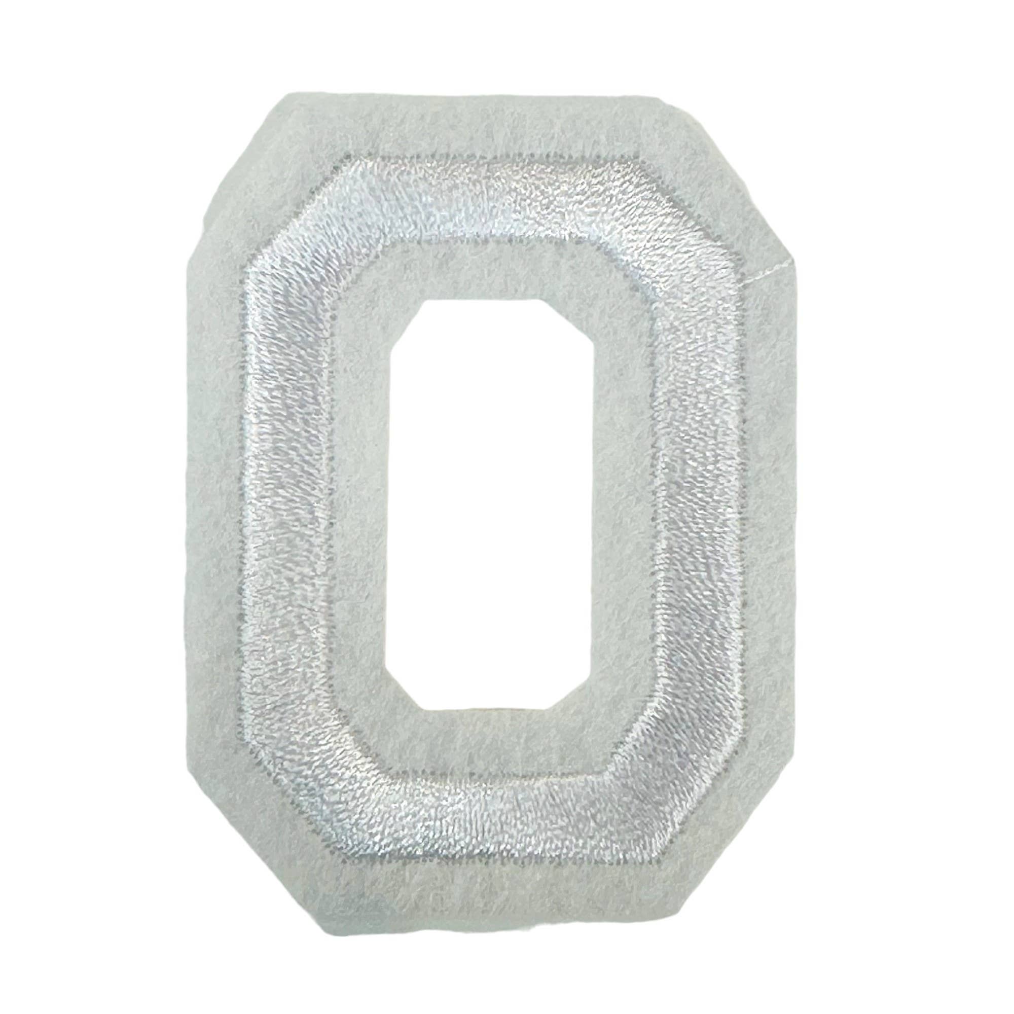 Iron On White Letter Patches