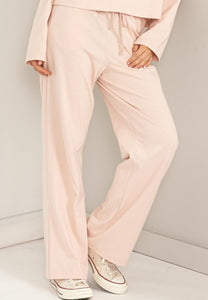 Crop sweatshirt and drawstring pants set