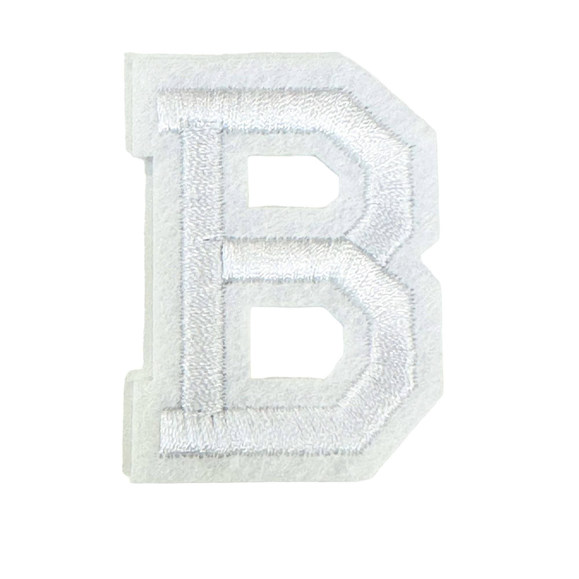 Iron On White Letter Patches