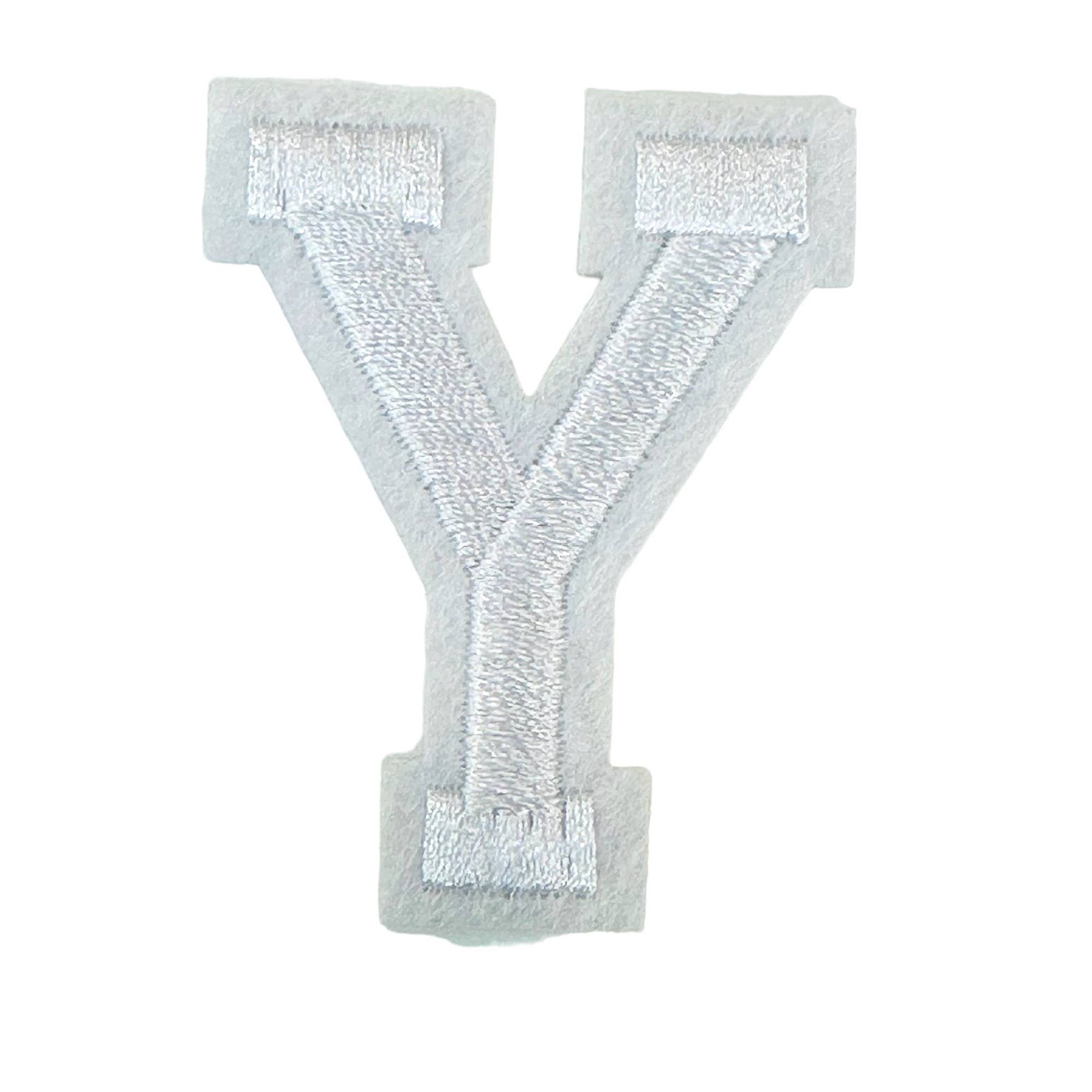 Iron On White Letter Patches