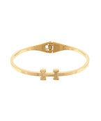 "H" stainless steel bangle