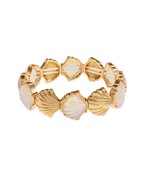 Stretchy shell bracelet