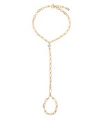 Bigger hand chain with rhinestone