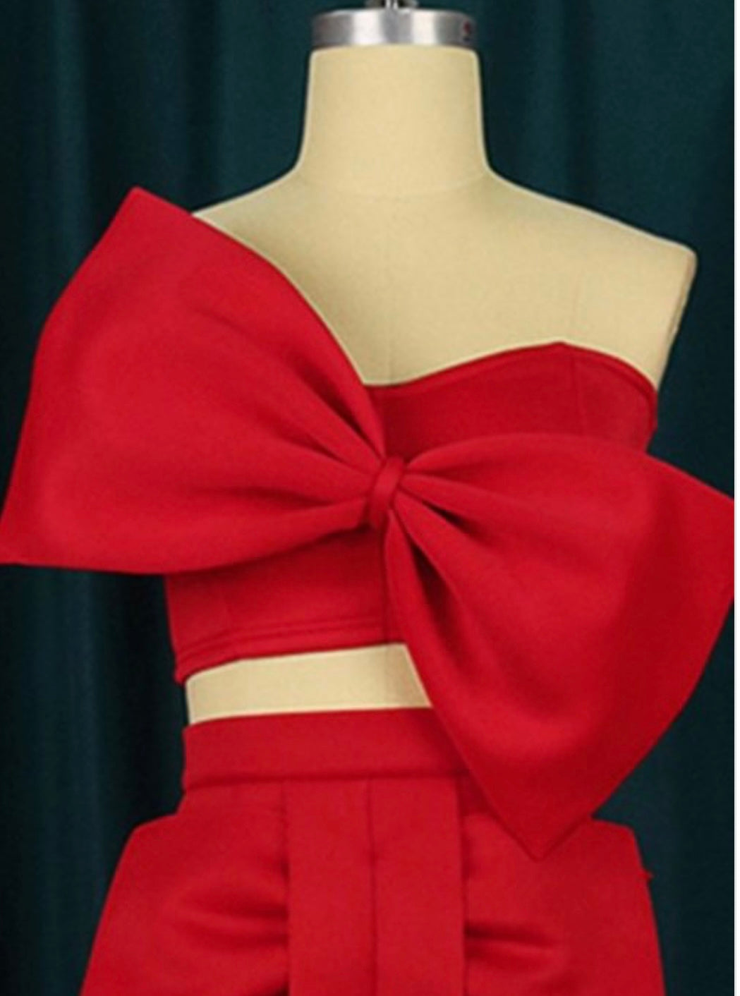 Big Bow crop back zipper