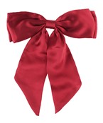 Crimson hair bows