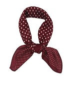 polka dot with rose scarf
