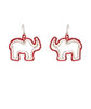 Elephant Outline Earrings