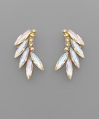 Marquise crystal small wing earrings