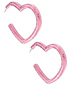 hollow sparkly hearts