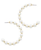 Pearl with gold spacer hoops