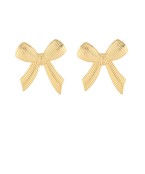 Textured ribbed bow studs