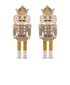 Glitter Nutcracker linked drop earrings