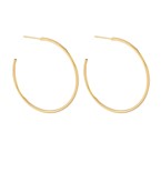 40mm hypoallergenic thin open hoops