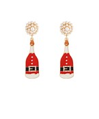 Christmas champagne bottles