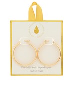 35mm 18K gold filled hoops