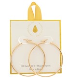 18K gold filled 50mm hoops