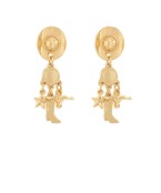 Cowboy hat studs with boot charms