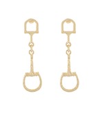 Horsebit dangle earrings