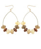 Rondelle Mable & Teardrop Wire Earrings