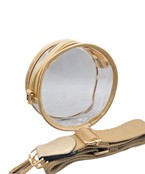 Clear circular bag with thick strap
