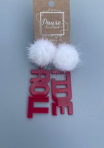 Puff ball acrylic Roll Tide
