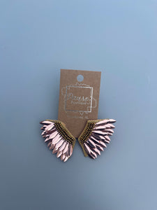 mini beaded spray metal wings