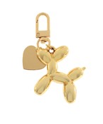Ballon dog and heart bag charm