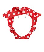 Polka dot scarf necklace