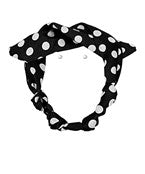Polka dot scarf necklace
