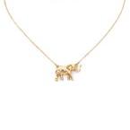 Elephant chain dainty necklace