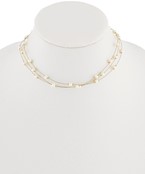 3 Pearl station wire choker