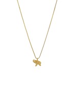 24K filled 3D elephant necklace
